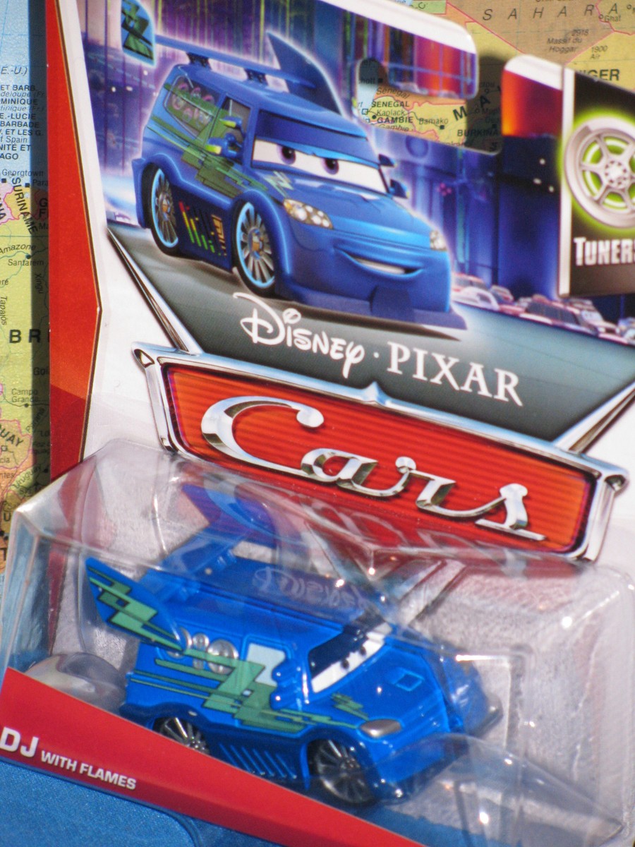 DISNEY PIXAR CARS DJ with FLAMES #3/10 TUNERS ***BRAND NEW & RARE