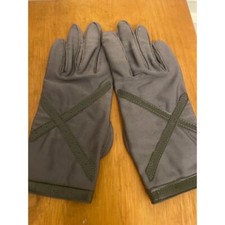 Vintage driving gloves gray size M leather palms