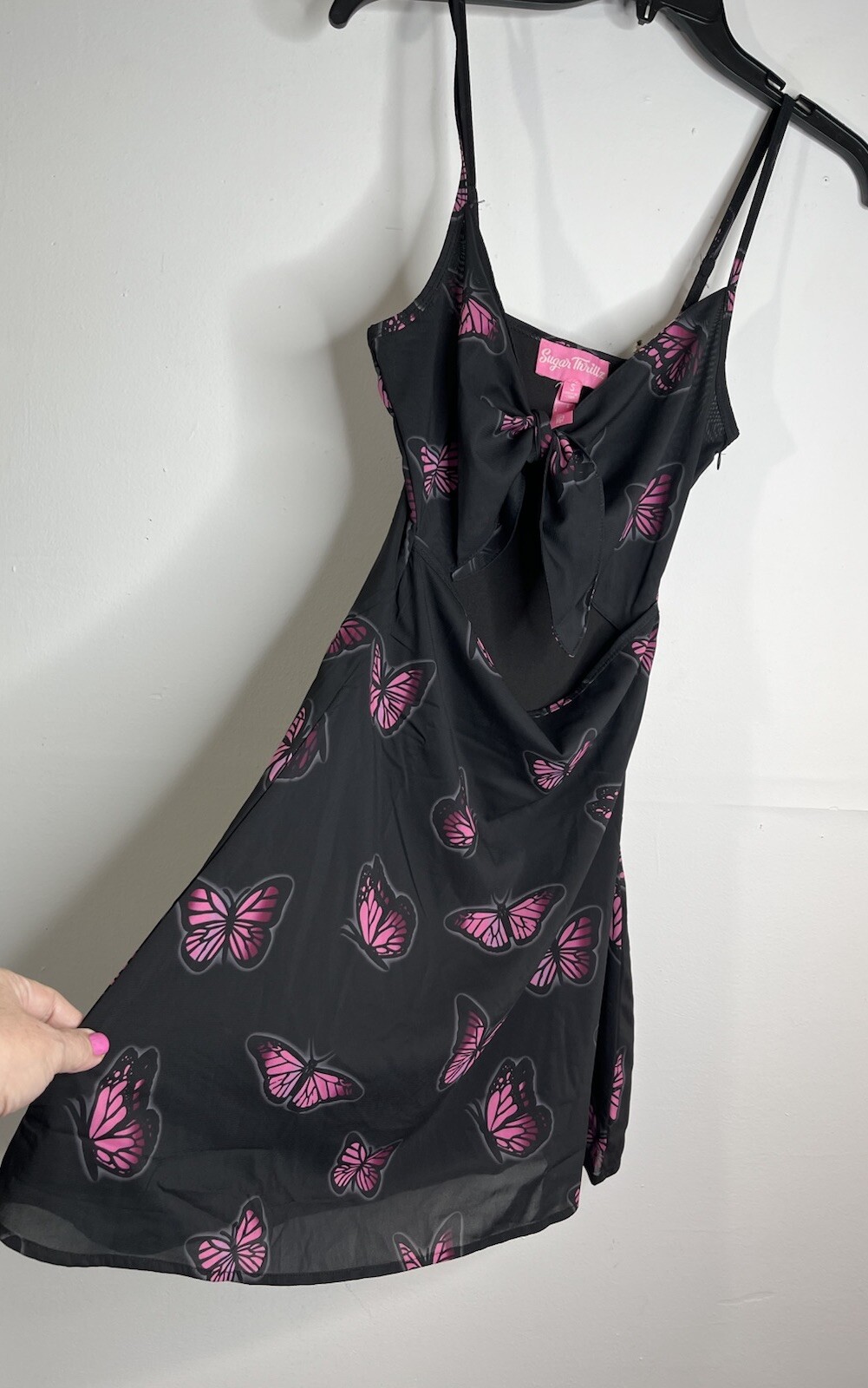 Kill Butterfly Satin Feel Y2k Bratz Fairy Dress Garden