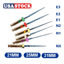 6pcs Dental NiTi Super Rotary Files Endodontic Endo Motor Root Canal 21/25/31MM