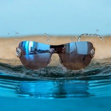 VINTAGE GUCCI GG 2773/S AU2U6 SHIELD SUNGLASSES MADE IN ITALY X60