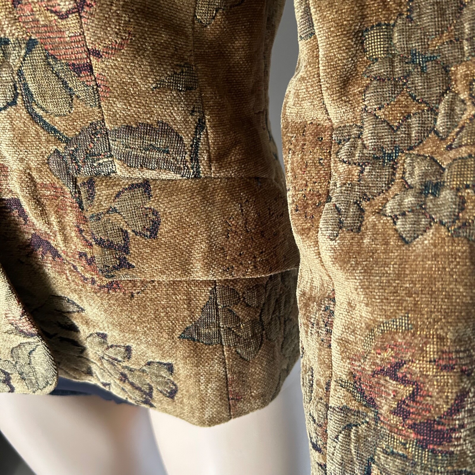 Grace Elements Floral Brocade Two Button Faux Poc… - image 4