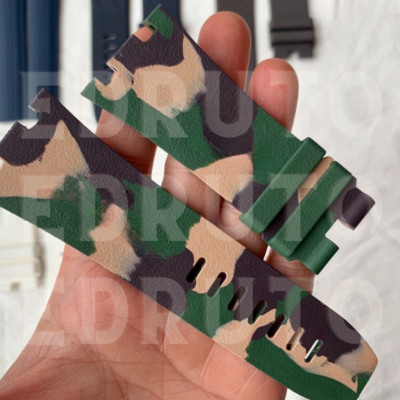For Audemars Piguet Royal oak Offshore 30mm Rubber Strap Camouflage Watch Band