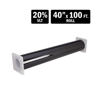 TVIEW T2BK2040 2 PLY 20% VLT CAR WINDOW TINT - 40'' X 100 FT. FILM ROLL