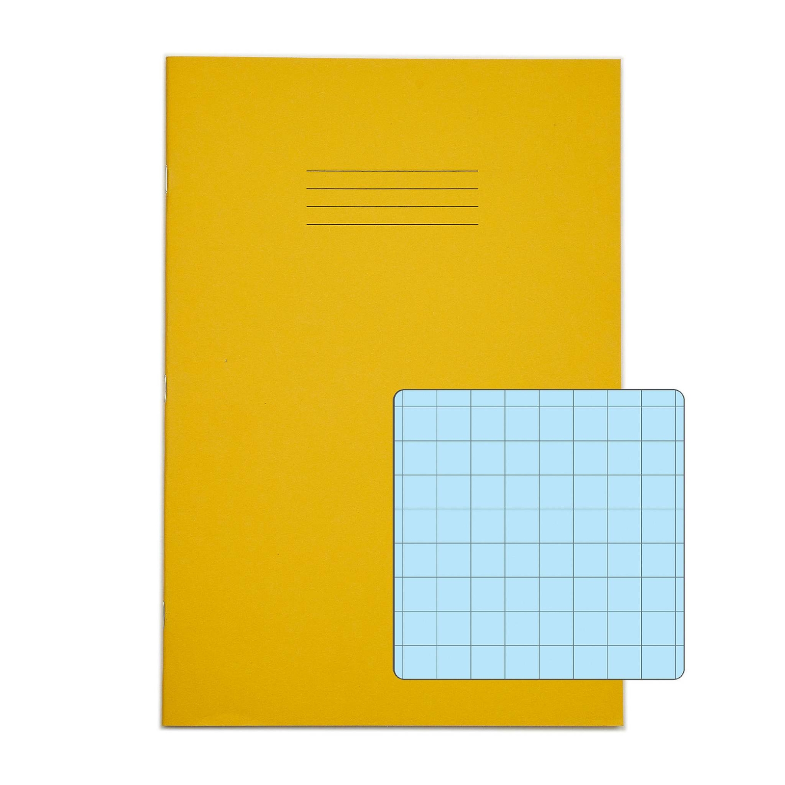 RHINO A4 Tinted Exercise Book 48 Pages 24 Leaf Yellow with Cream Paper - Image 3