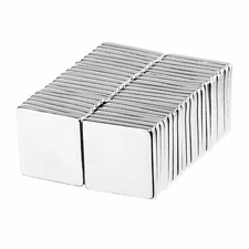 1/2 x 1/2 x 1/16 Inch Neodymium Rare Earth Block Magnets N52 (40 Pack)