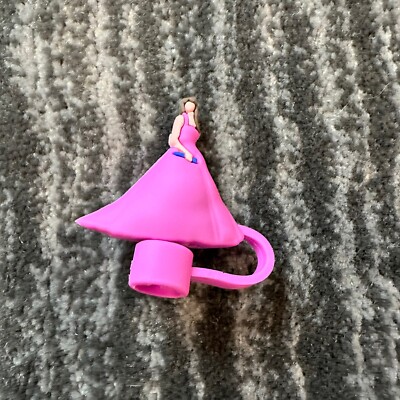 Swiftie Straw Topper For Stanley Starbucks Straw Cover Pink Dress 3D Gift New