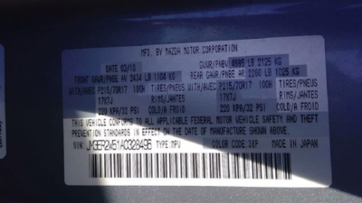 【確認用】Lita♥ 栀ページ 2010-2012 Mazda CX-7 Information Radio Display Screen EH46611J0G