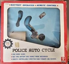 Vintage Bandai Police Auto Cycle Battery R/C Japan Toy Motorcycle Original Box