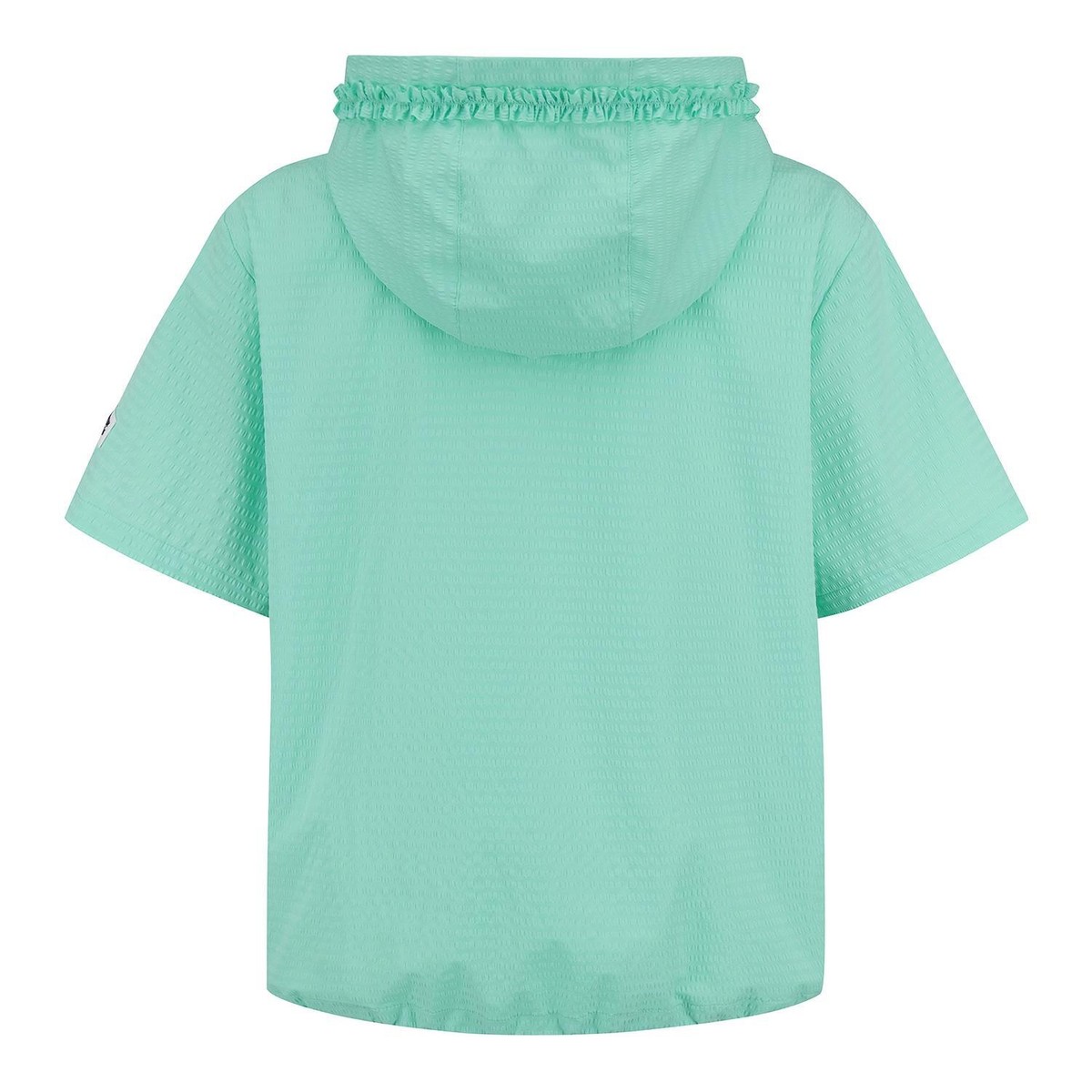【PEARLY GATES】Women's Floral Seersucker Hooded Jumper PEARLY GATES GOLF Womens Seersucker Half Zip-Up Short Sleeve