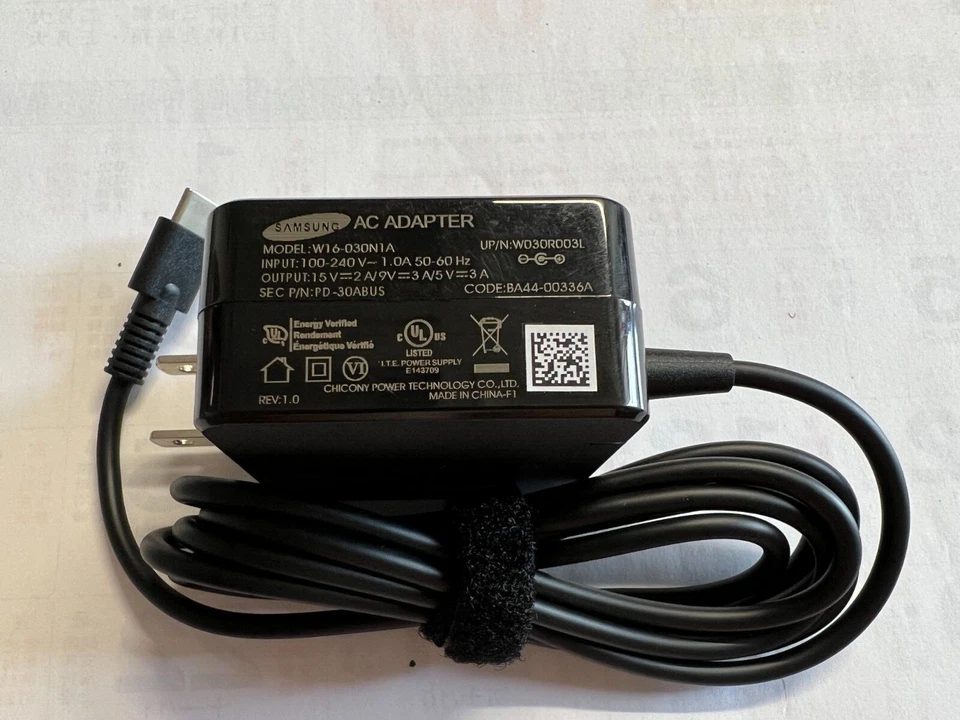 New Genuine Samsung W16-030N1A 30W 2A Type-C AC Adapter W030ROO3L PD-30ABUS - image 2 of 3