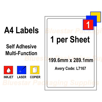 Adressetiketten weiß A4 Blatt selbstklebend für Tintenstrahl-/Laserdrucker
