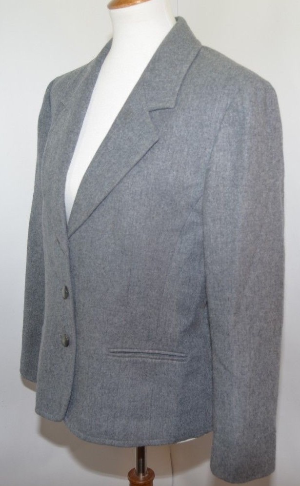 VTG Pendleton 100% Pure Wool Solid Gray Button Ja… - image 4
