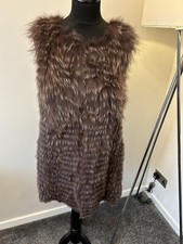 Theory Caris Bavarian C0900106 Coyote Fur Brown Gilet Sleeveless Vest P P/tp Xs