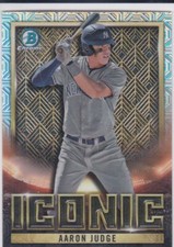 AARON JUDGE Bowman Chrome ICONIC MOJO REFRACTOR New York Yankees Baseball Card