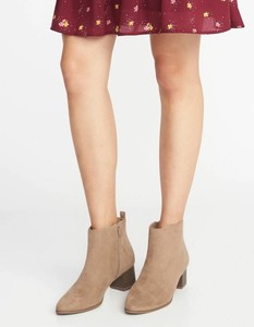 old navy suede booties
