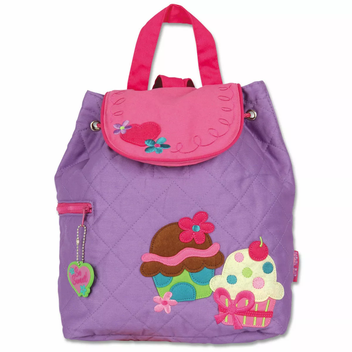 NWT Stephen Joseph Quilted Backpack School Bag Cupcake Low Price GIft