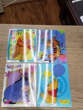 4 Sandylion Winnie Pooh  friends 3-d stickers Hologram Lenticular vintage RARE