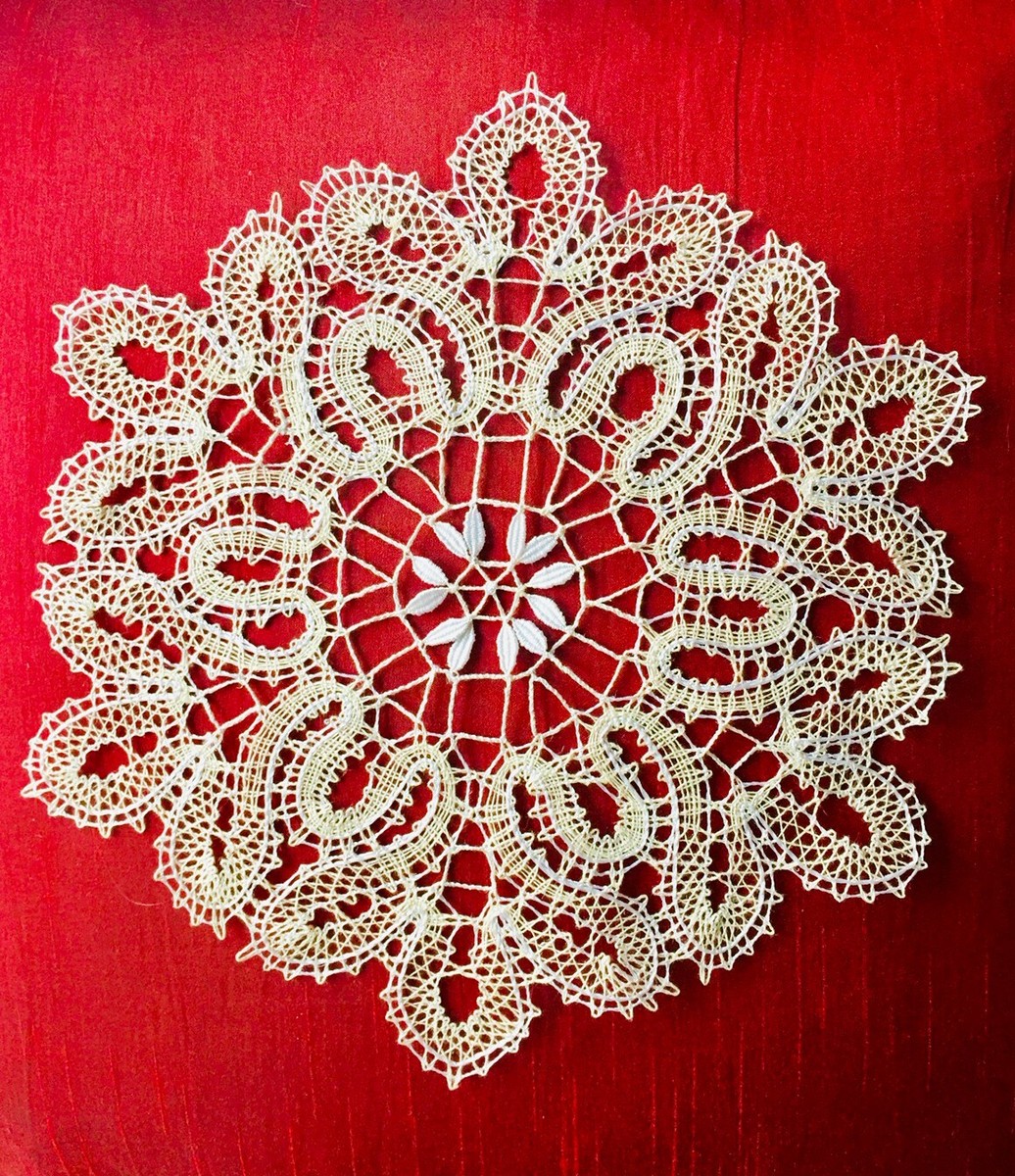 Bobbin Lace PATTERN to making Lace Doily Russian style | eBay