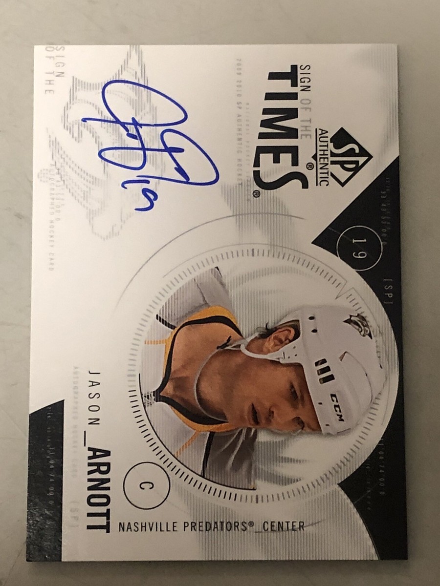 2009-10 SP Authentic Sign of the Times Jason Arnott #ST-JA Auto | eBay