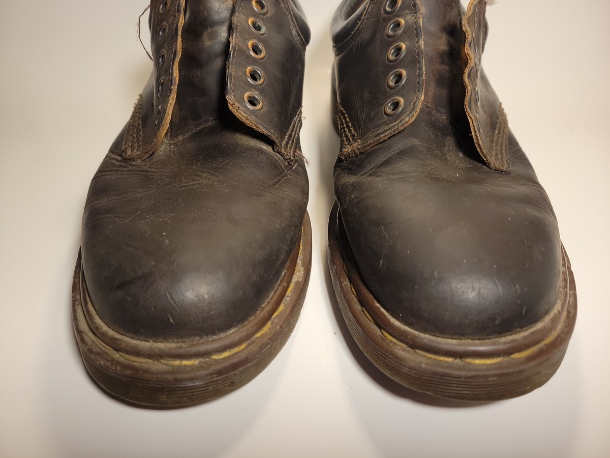 Dr. Martens 8053/59 Brown Leather 5 Eye Oxford US Mens 9 Med 