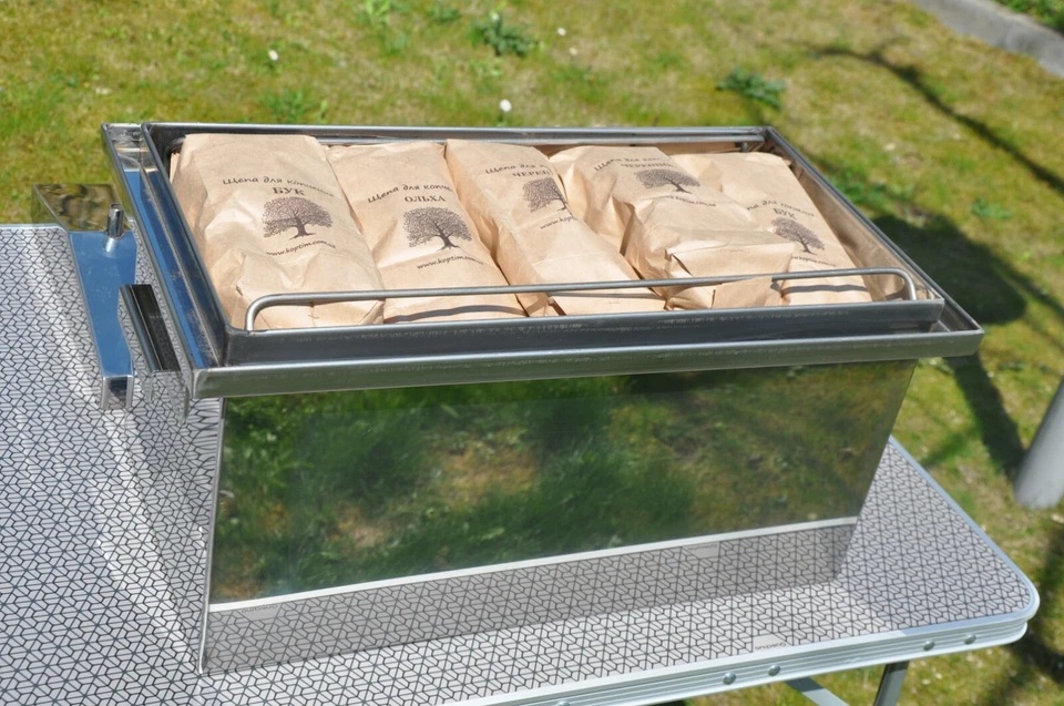 Smoker*Räucherofen mit Hydroverschluss, Tasche und Ständer Outdoor* 520x300x310  - Bild 4 von 4