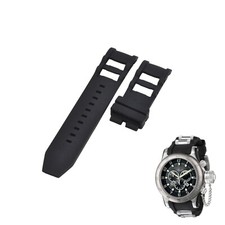 Russian Diver 0803 26mm Black Rubber Watch Strap For Invicta