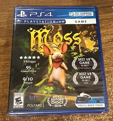 PLAYSTATION 4 VR - MOSS Game COMPLETE New FACTORY SEALED Tear In Shrink PS4