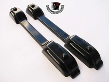 ACCORDION BLACK PLASTIC FEET SET of 2 Akkordeon Füße NEW Import from Italy