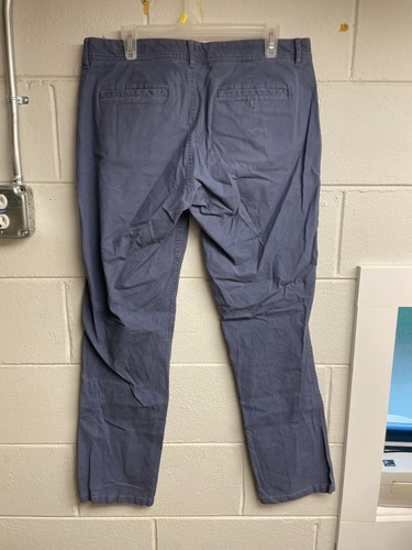Bonobos Pants Men 33x32 Blue Slim Straight Flat Front Washed Chino Casual - Picture 5 of 5