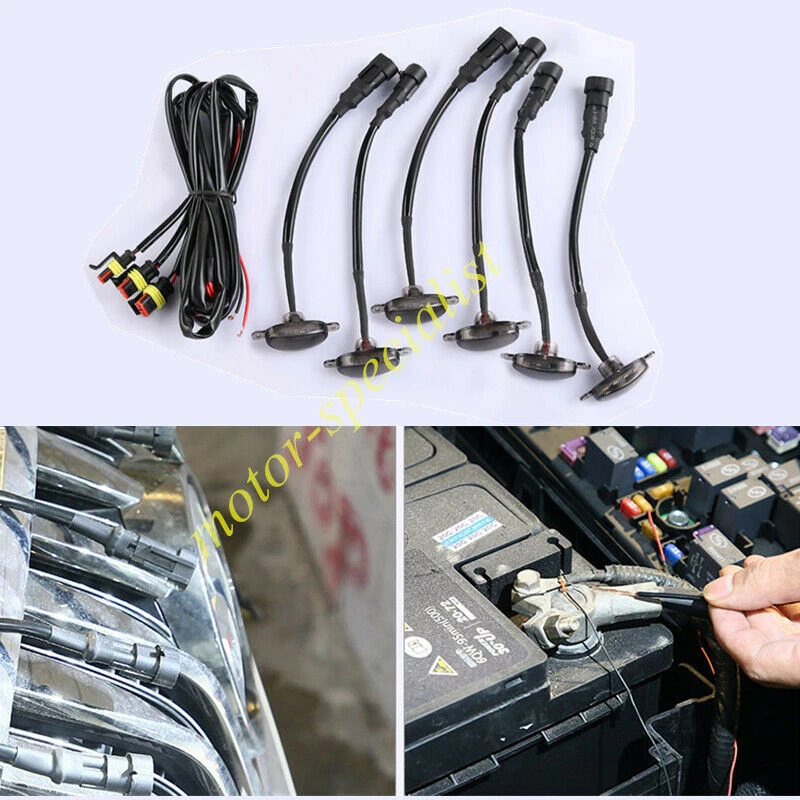 Rejilla Delantera Humo Lámpara LED Blanca Estilo Raptor DRL Para Hyundai Santa Fe 19-2021 Foto 2 de 2