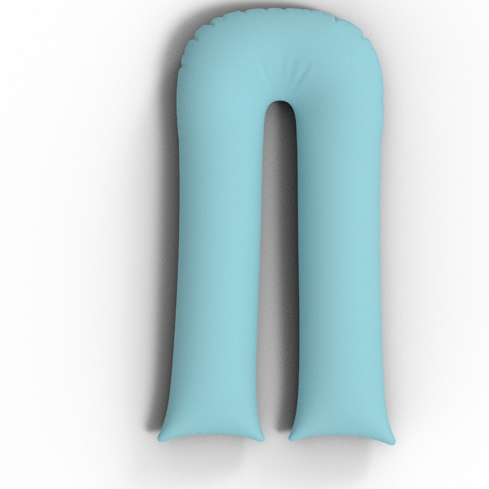 ARLinens 12FT U-Shaped Maternity Pillow - Hollowfibre Filled, Hypoallergenic Pregnancy Support With FREE Pillowcase (Multi-Color Options)-1261223