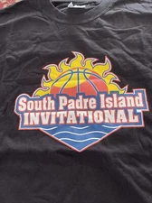 Black South Padre Island Invitational Print T-shirt Size XL Adult (BL)