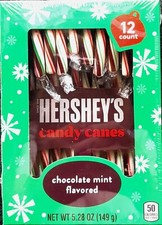 2x HERSHEYS Candy Canes Chocolate Mint Zucker...