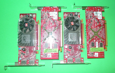 (LOT OF 4) Dell ATI Radeon HD 3470 256MB Dual Display Port Graphics Card W459D
