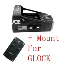 Ade RD3-012  RED Dot Sight + D1 OPTIC PLATE for GLOCK 17 19 20 22 26 ect pistols