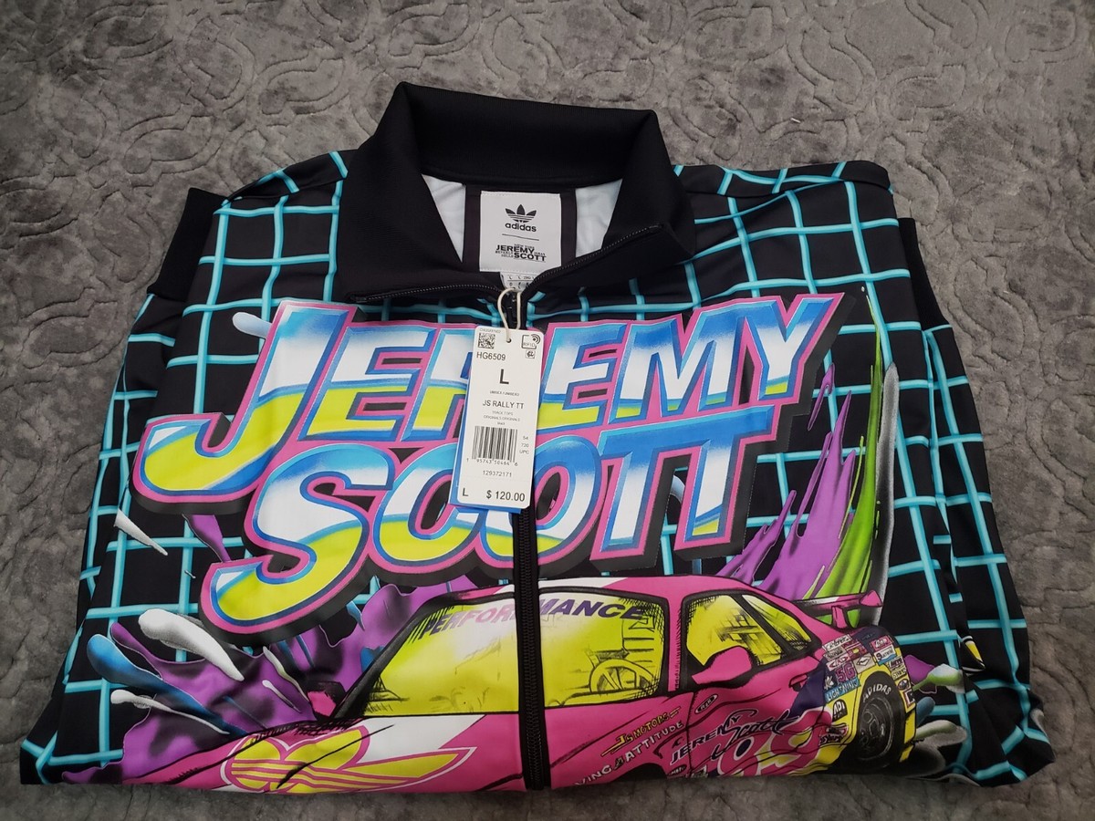 Adidas x Jeremy Scott Rally Track Jacket Unisex Sz L (HG6509) NWT