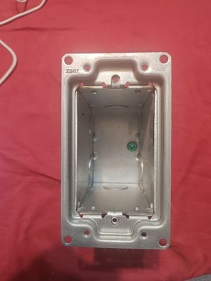 RACO 202417 1-Gang Deep Masonry Electrical Box 3.5'' w/ Green Ground Screw...