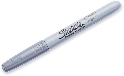Fine Tip Metallic Permanent Marker - Silver