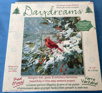 Dimensions Cross Stitch Kit Harmony Under Glass Daydreams Cardinal 2001 NIP