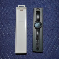 Samsung Galaxy Watch3 LTE 45mm Leather Band Mystic Black Smartwatch SM-R845U