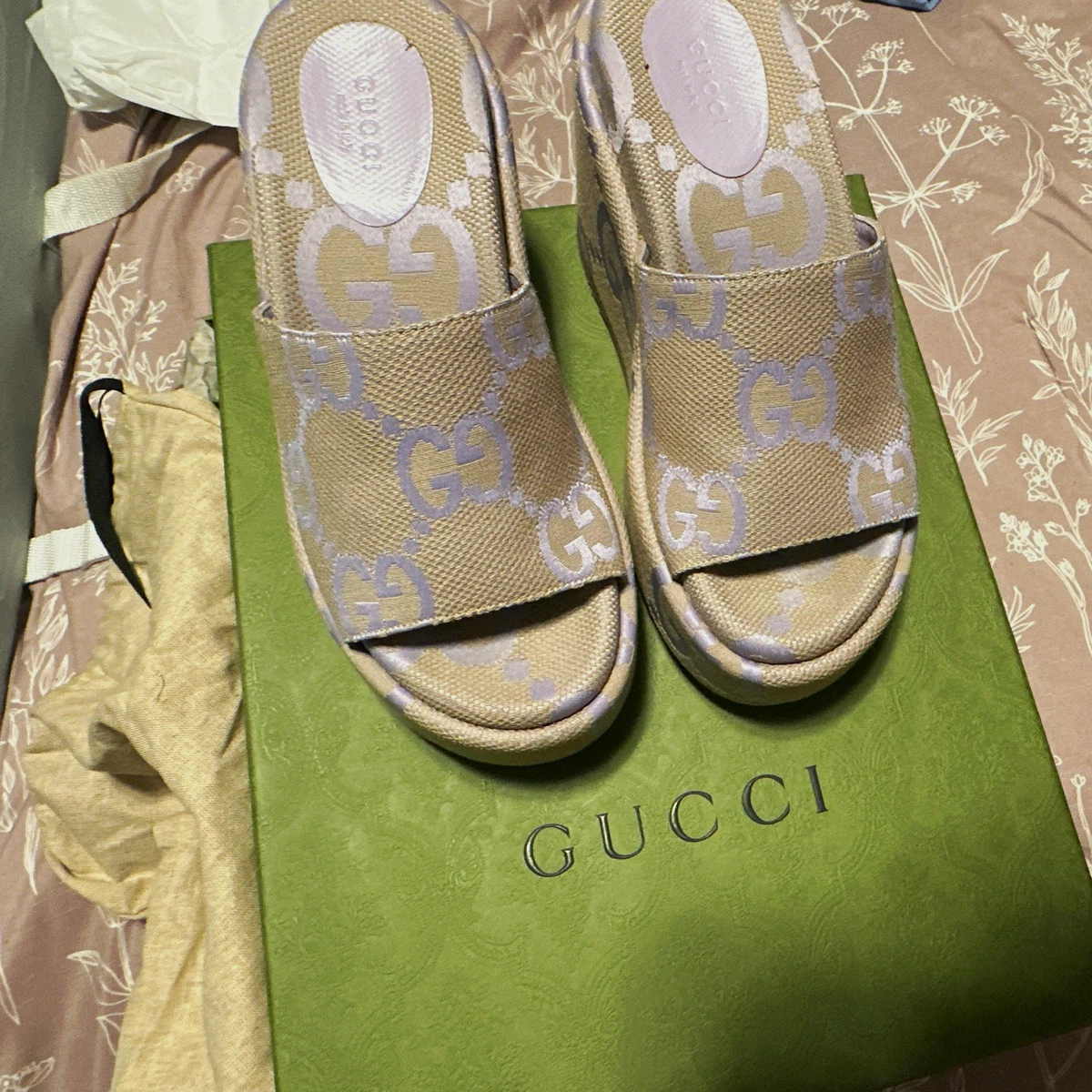 Gucci High (3-3.9 in) Heel Height Slide Sandals for Women for sale