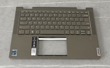 5CB1A08879 Lenovo Yoga 7 14ITL5 OEM Palmrest w/ BL Keyboard Dark Moss Grade B