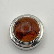 Sterling Silver ESPO SIG Amber Slide Pendant 