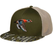 Outdoorsman Pro Trucker Breathable Mesh Performance Cap - Flat Brim Snapback ...