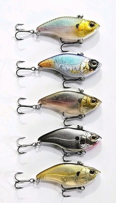 (5) Spro Aruku Shad Jr Lipless Crankbaits Classic Version 3/8 oz 2-1/3'' 5 Colors