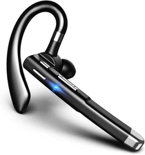 Trucker Wireless Mic Blue Parrot Bluetooth Noise Cancelling Headset Earpiece New