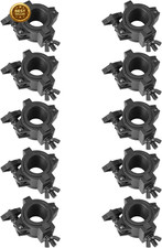 10 Pack Stage Lighting Clamp, DJ O Truss Hook for 1" 1-1/2" 2" Tube, 33 Lbs