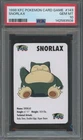 SNORLAX KFC Card Game #143 PSA 10 Vintage Pokemon