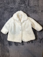 1970's Vintage Girl's Dotty by Dotty Dan Inc Faux Fur Coat- Size 3